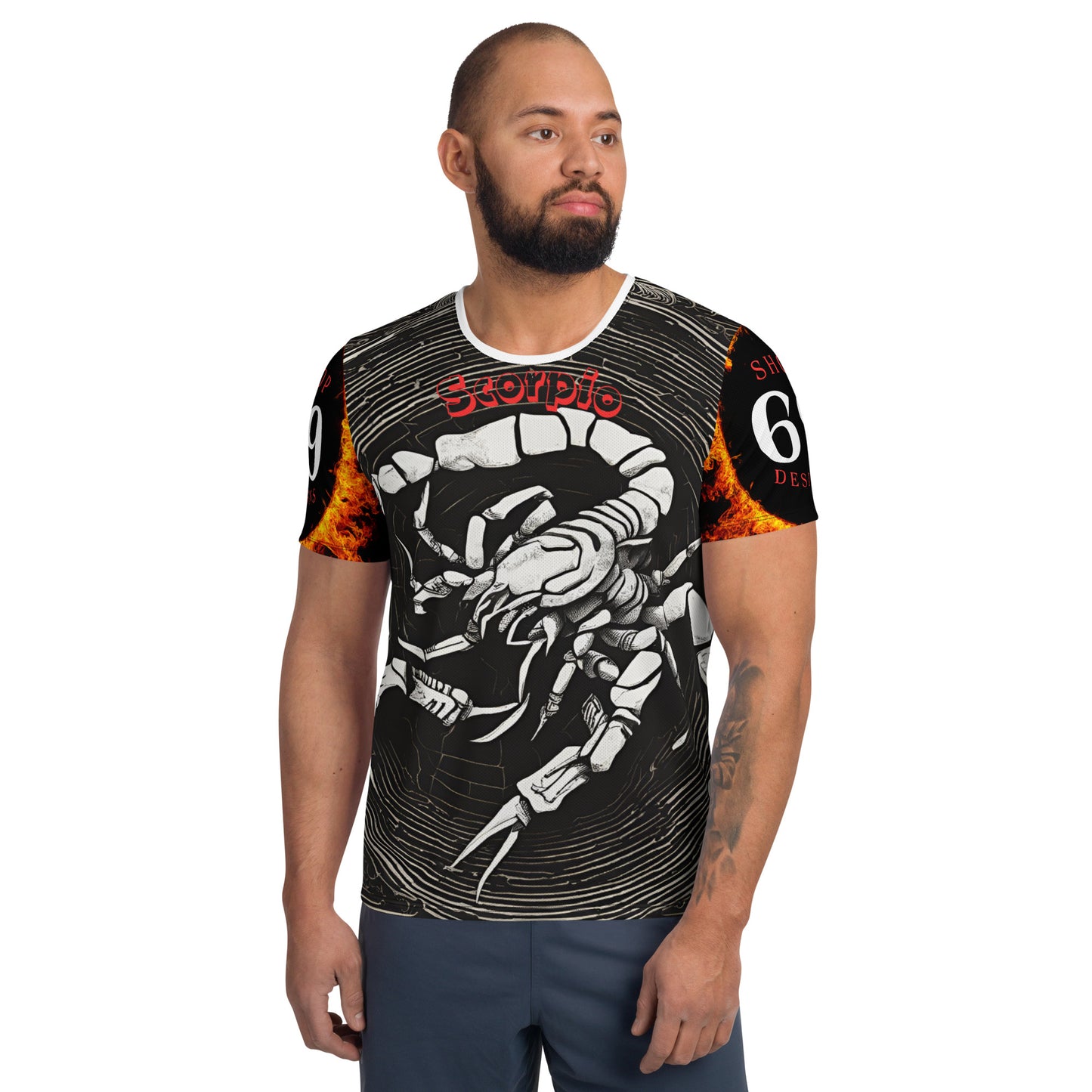 All-Over Print Scorpio Athletic T-shirt