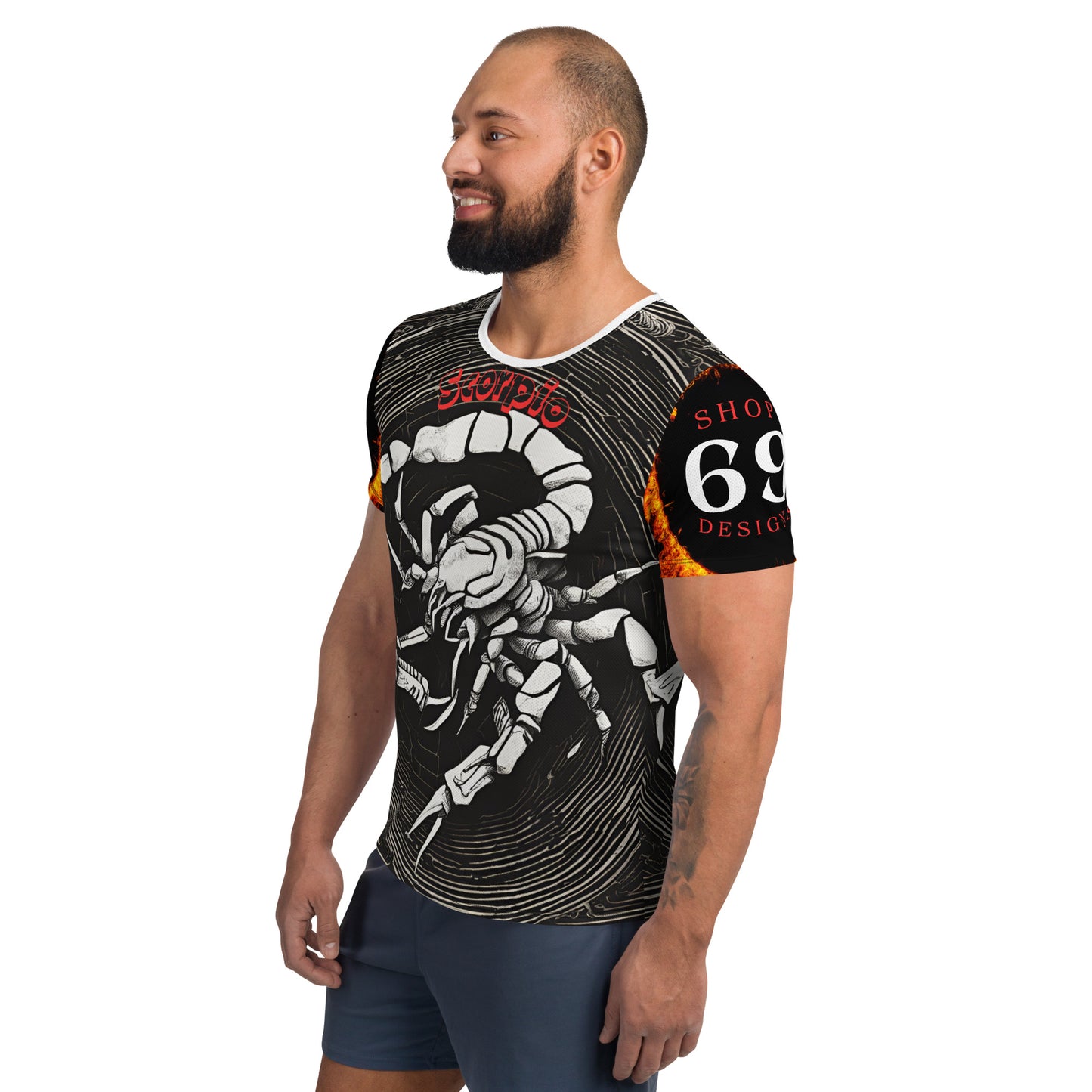 All-Over Print Scorpio Athletic T-shirt