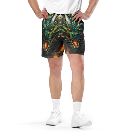 Unisex mesh dragon shorts