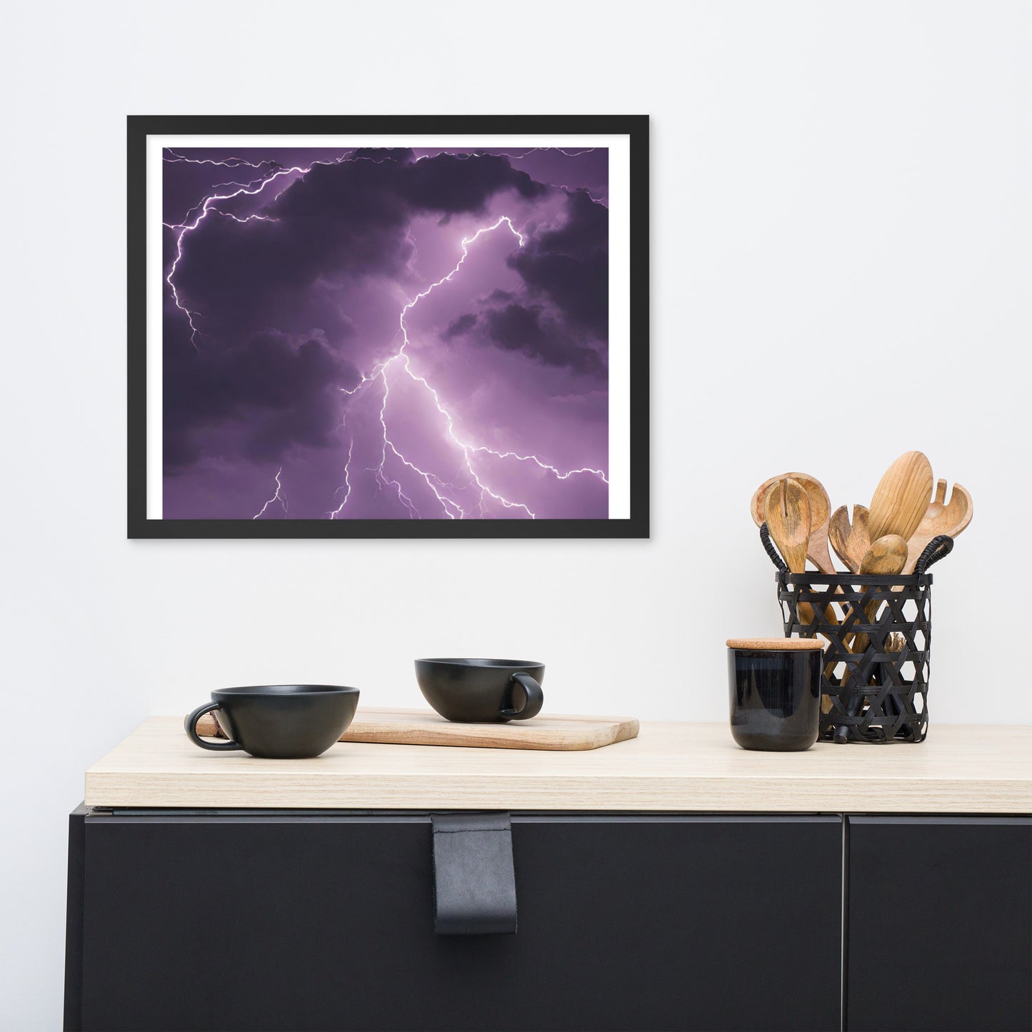 lightning Framed poster