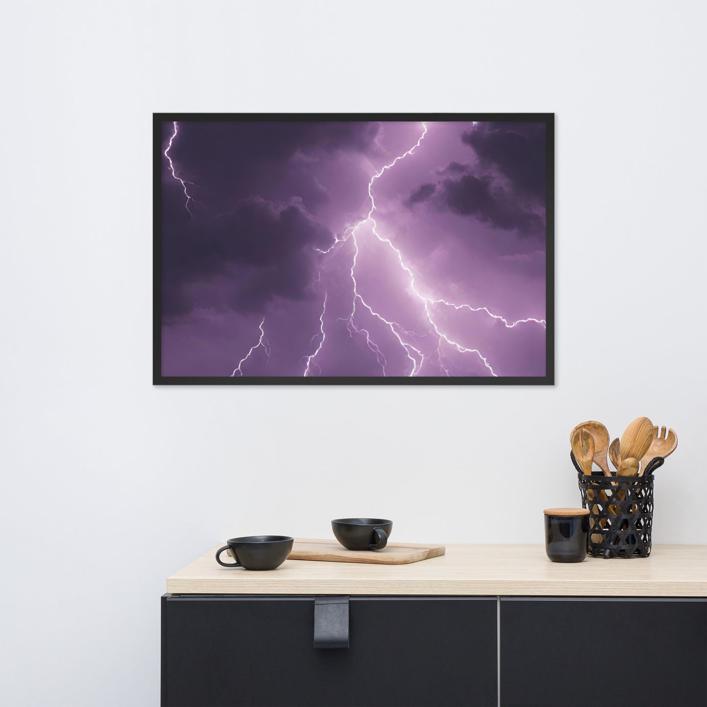 lightning Framed poster