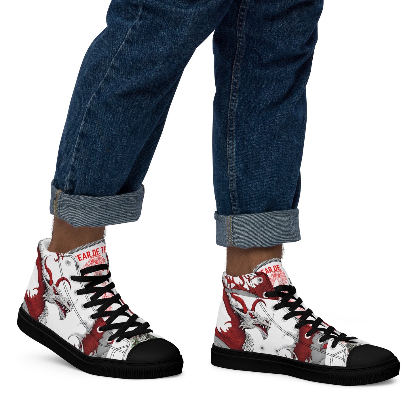 Men’s high top dragon kicks.