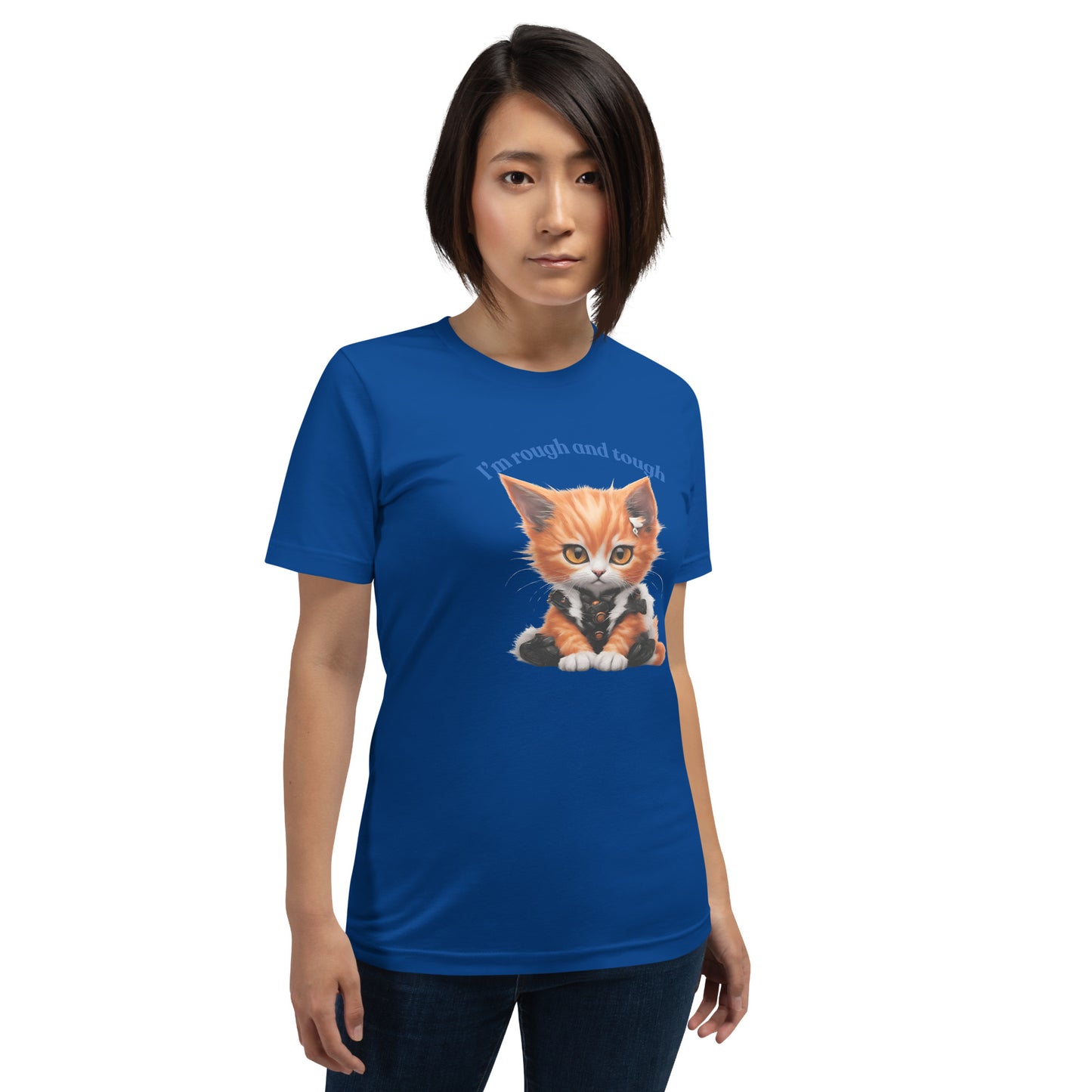 cute Rough tough kitten Unisex t-shirt